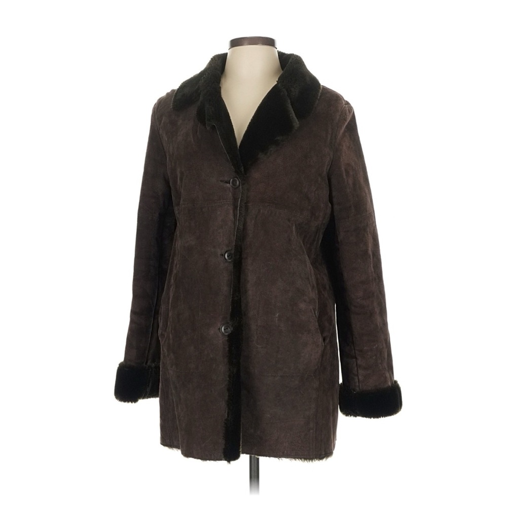Wilsons leather faux fur leather coat